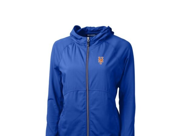 Women's Cutter & Buck New York Mets Adapt Eco Knit Full-Zip Jacket