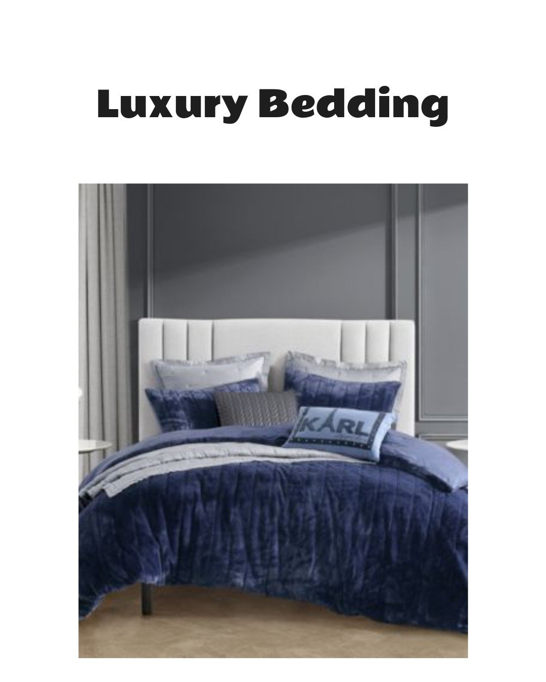 Karl Lagerfeld Paris Channel Duvet Cover Set