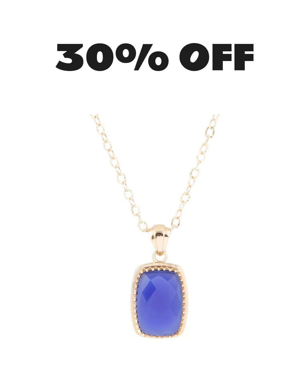 Filigreed Blue Agate Golden Pendant Necklace