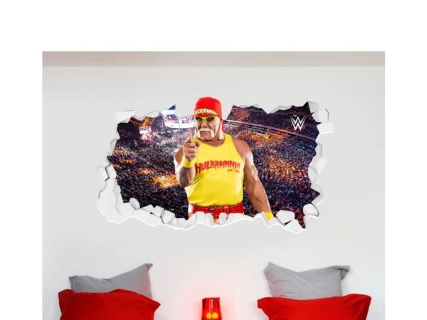 WWE Hulk Hogan Broken Wall Sticker