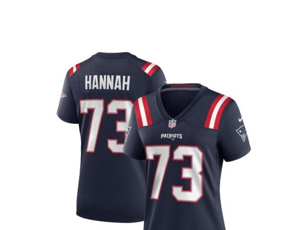 Women's Nike John Hannah New England Patriots Game Retired Player Jersey