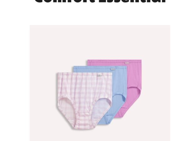Jockey 100% Cotton Elance Brief 3 Pack