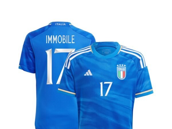 Youth adidas Ciro Immobile Italy National Team Home Replica Jersey