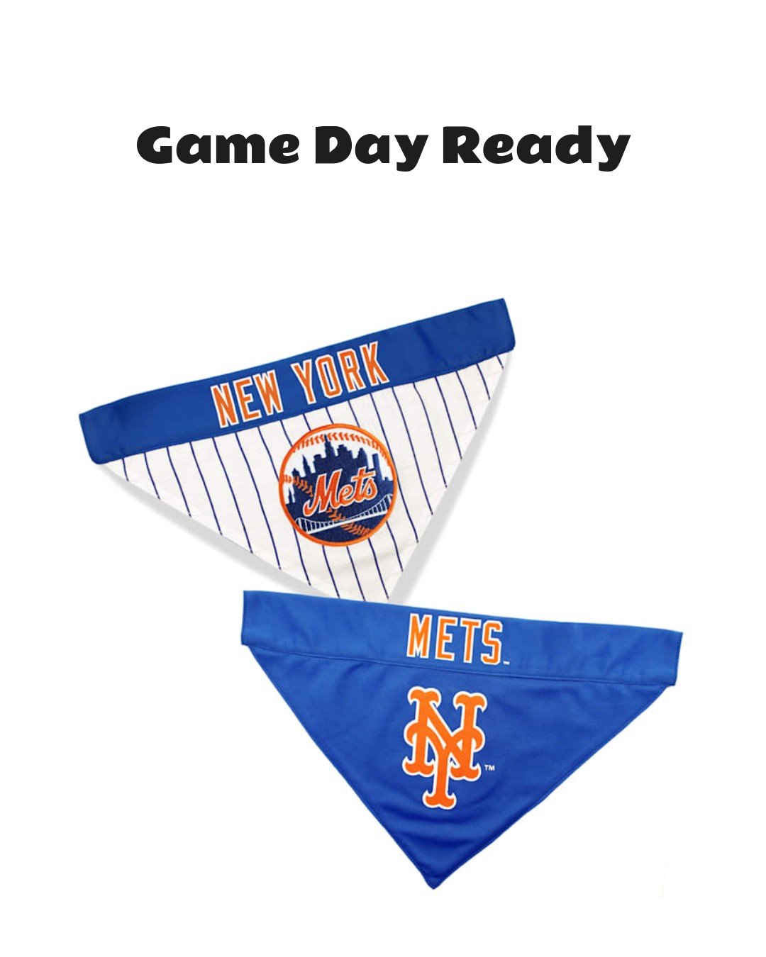 Pets First MLB New York Mets Reversible Dog Bandana