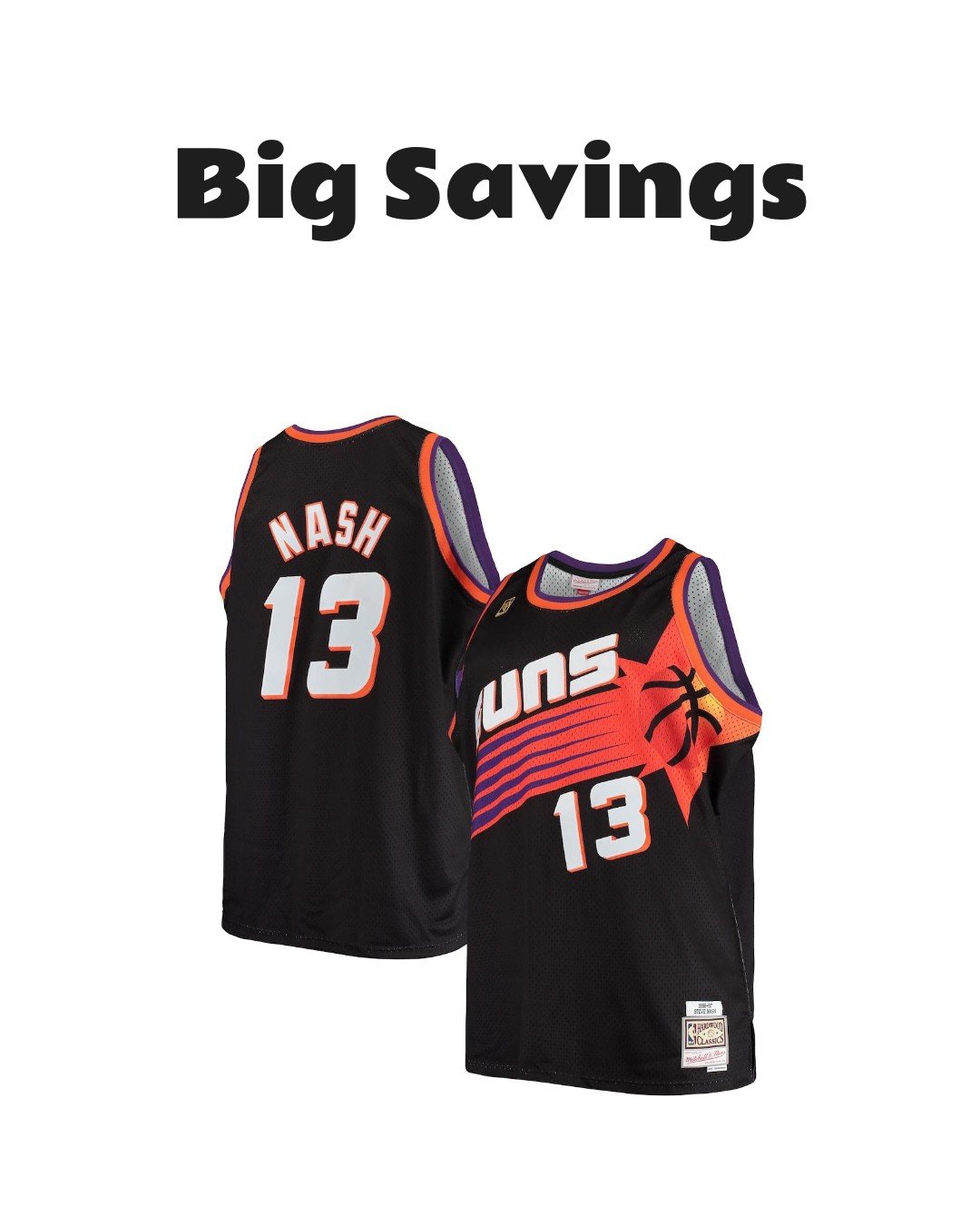 Steve Nash Phoenix Suns Hardwood Classics Jersey