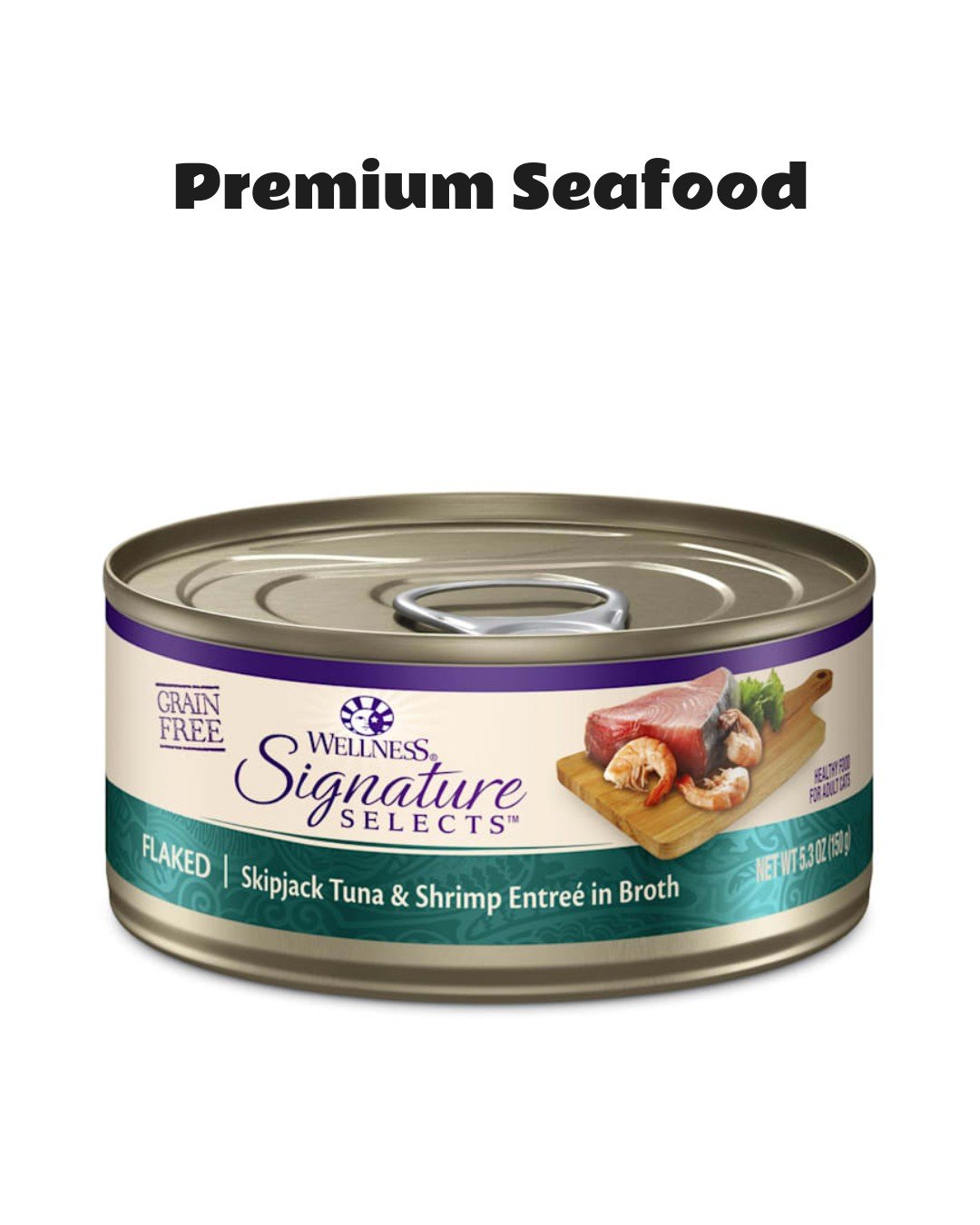 Wellness CORE Signature Selects Flaked Skipjack Tuna & Shrimp Wet Cat Food
