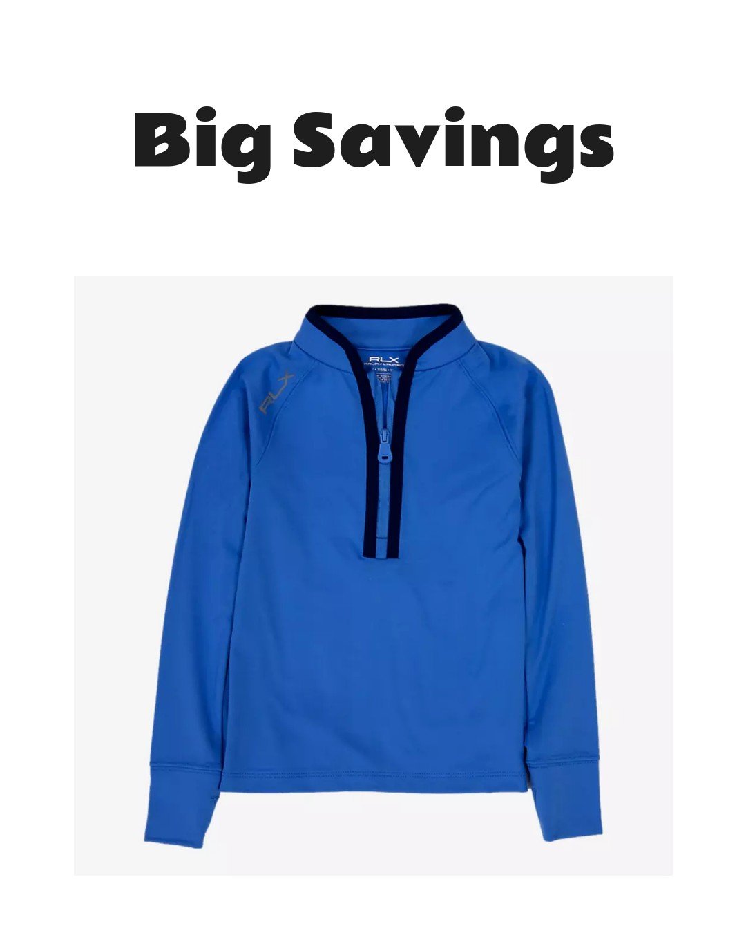 RLX Girls Jersey Quarter-Zip Pullover