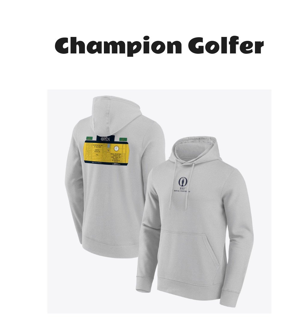The 153rd Open Royal Portrush Scottie Scheffler Graphic Hoodie