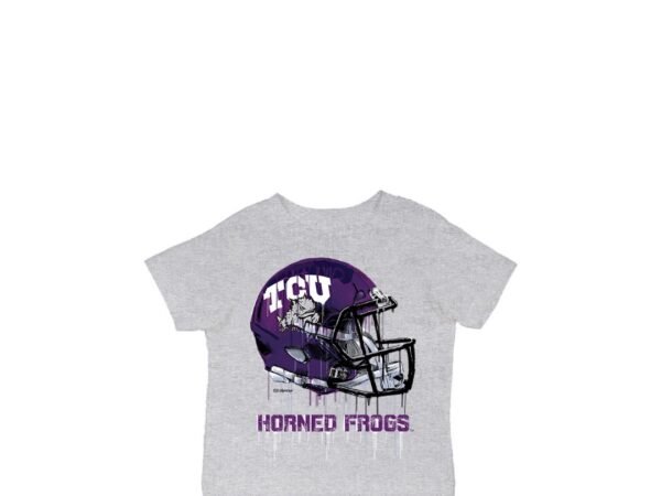 TCU Horned Frogs Infant Dripping Football Helmet T-Shirt