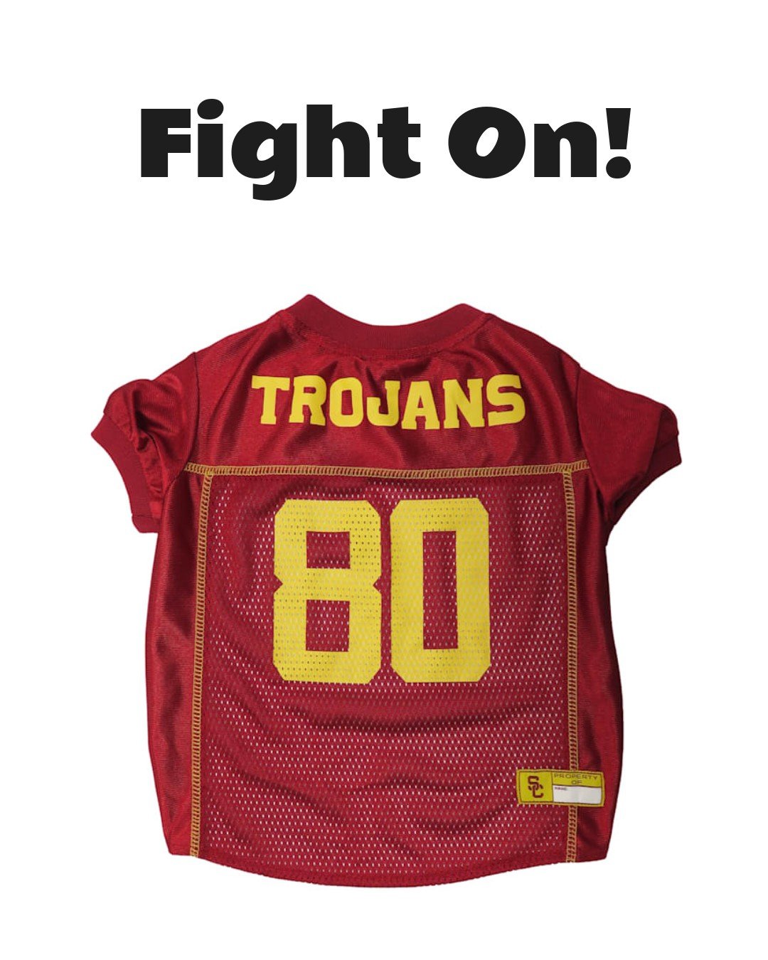 Pets First NCAA USC Trojans Mesh Jersey for Dogs