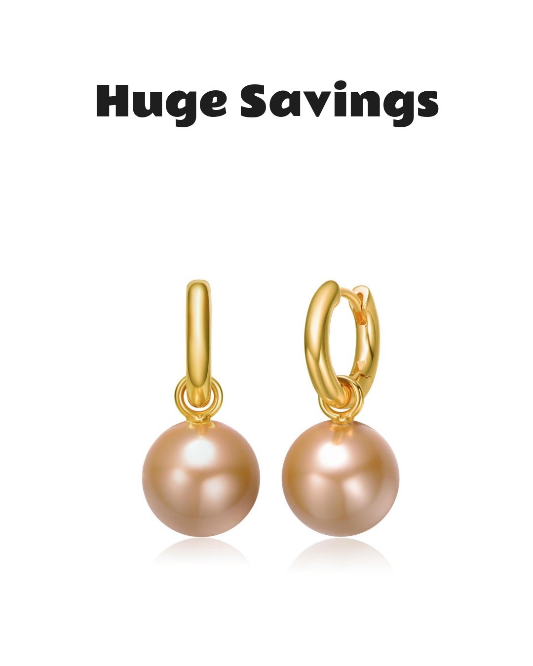 Rachel Glauber Round Colored Pearl Drop Hoop Earrings