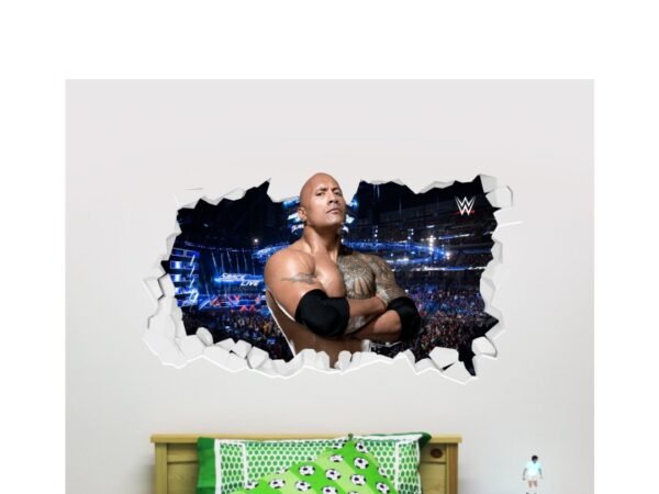 WWE The Rock Broken Wall Sticker
