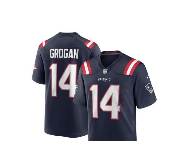 Men's Nike Steve Grogan New England Patriots Game Retired Player Jersey
