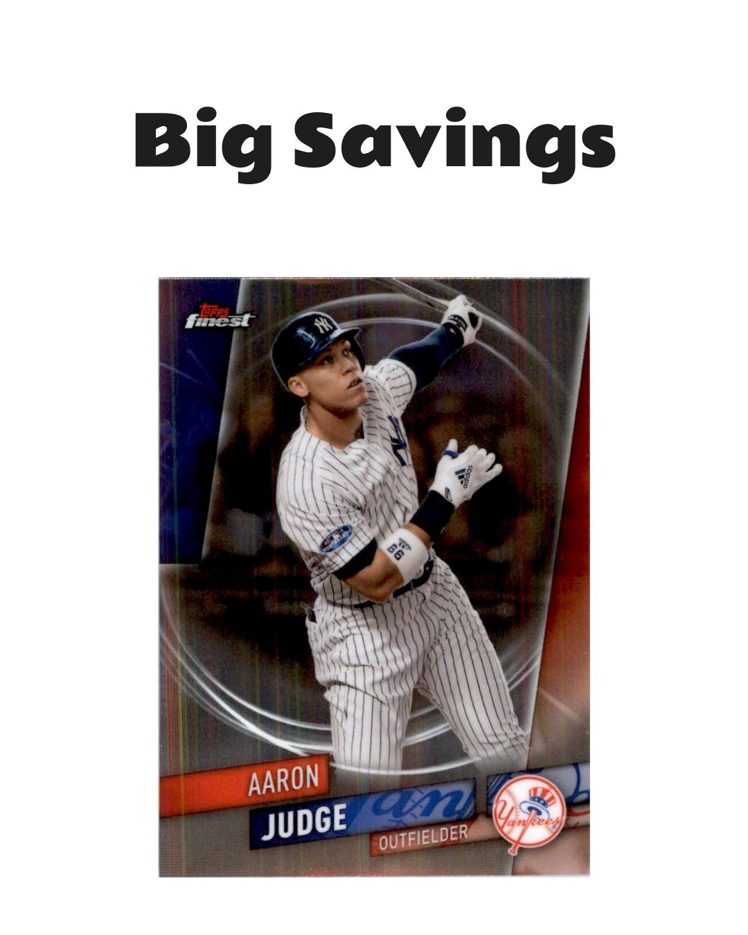 2019 Topps Finest Aaron Judge Card #51