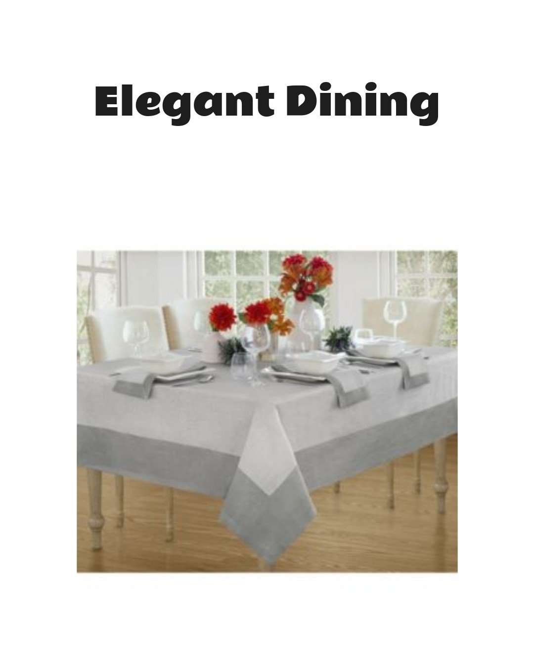 Villeroy & Boch New Wave Metallic Border Tablecloth