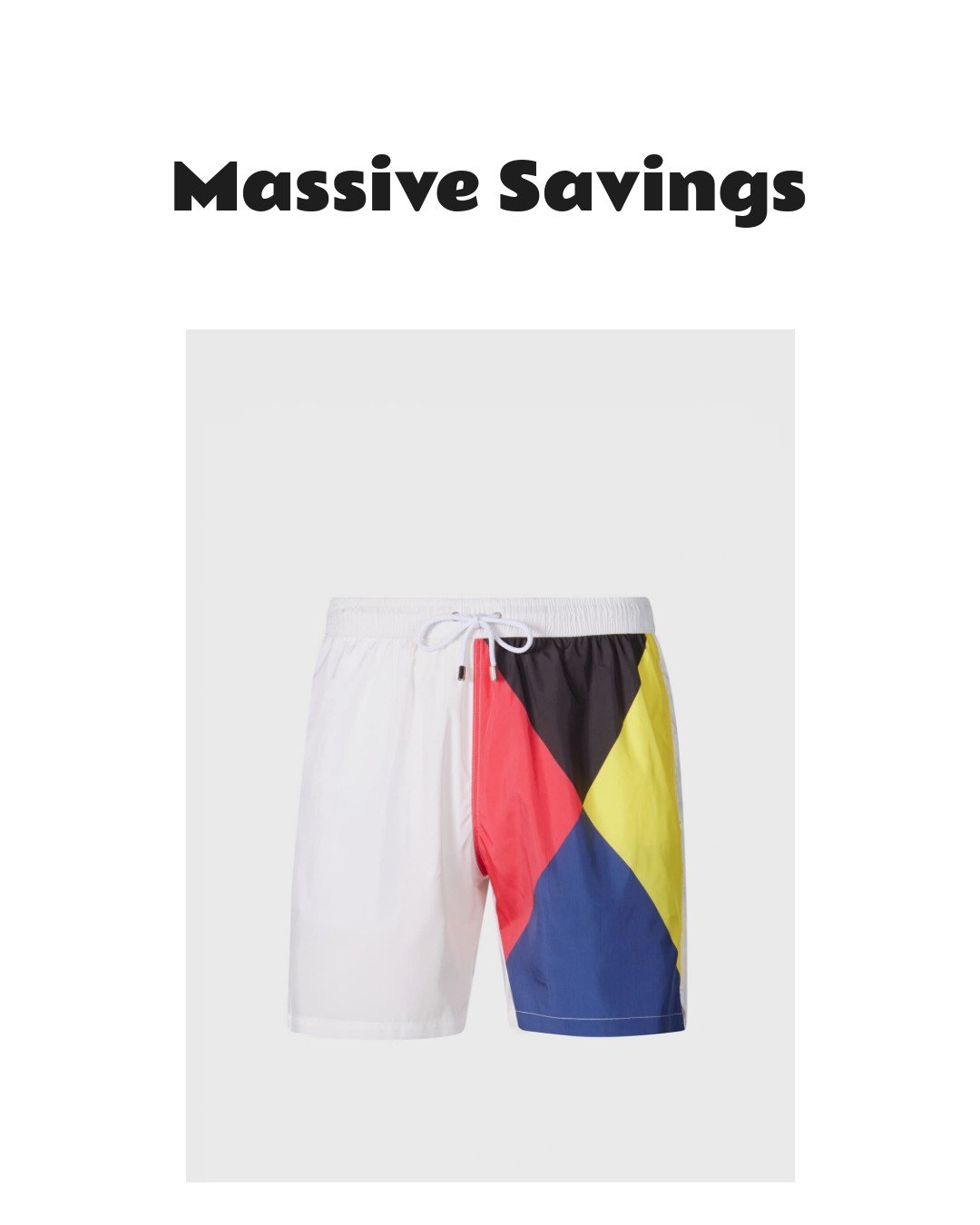 Phineas Cole Printed Flag Swim Shorts