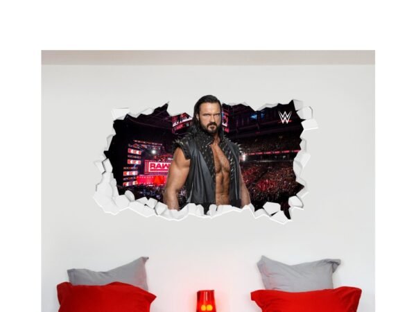 WWE Drew McIntyre Broken Wall Sticker