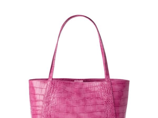 Brahmin Mona Alba Large Leather Tote Handbag