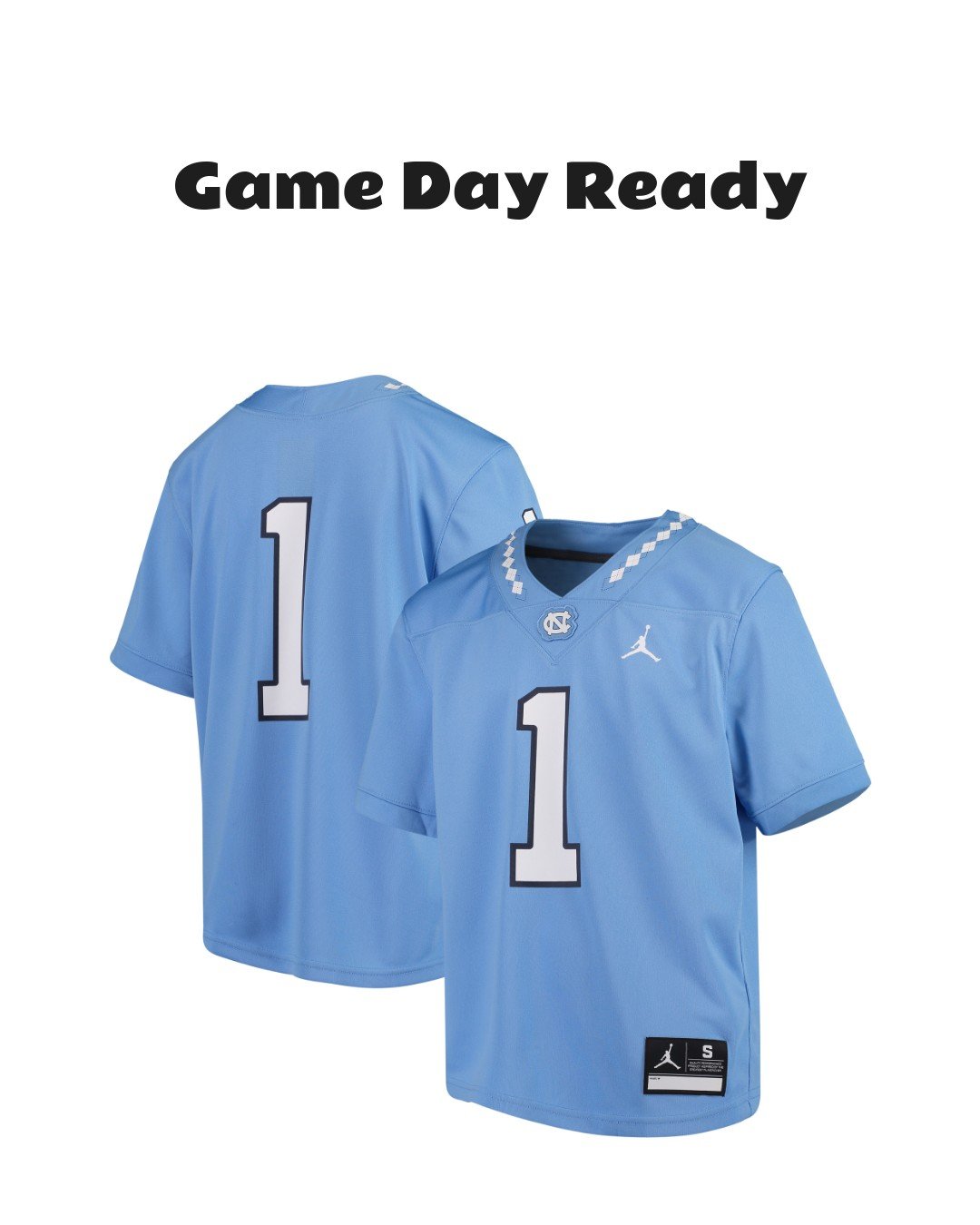 Youth Jordan Brand North Carolina Tar Heels Team Replica Football Jersey