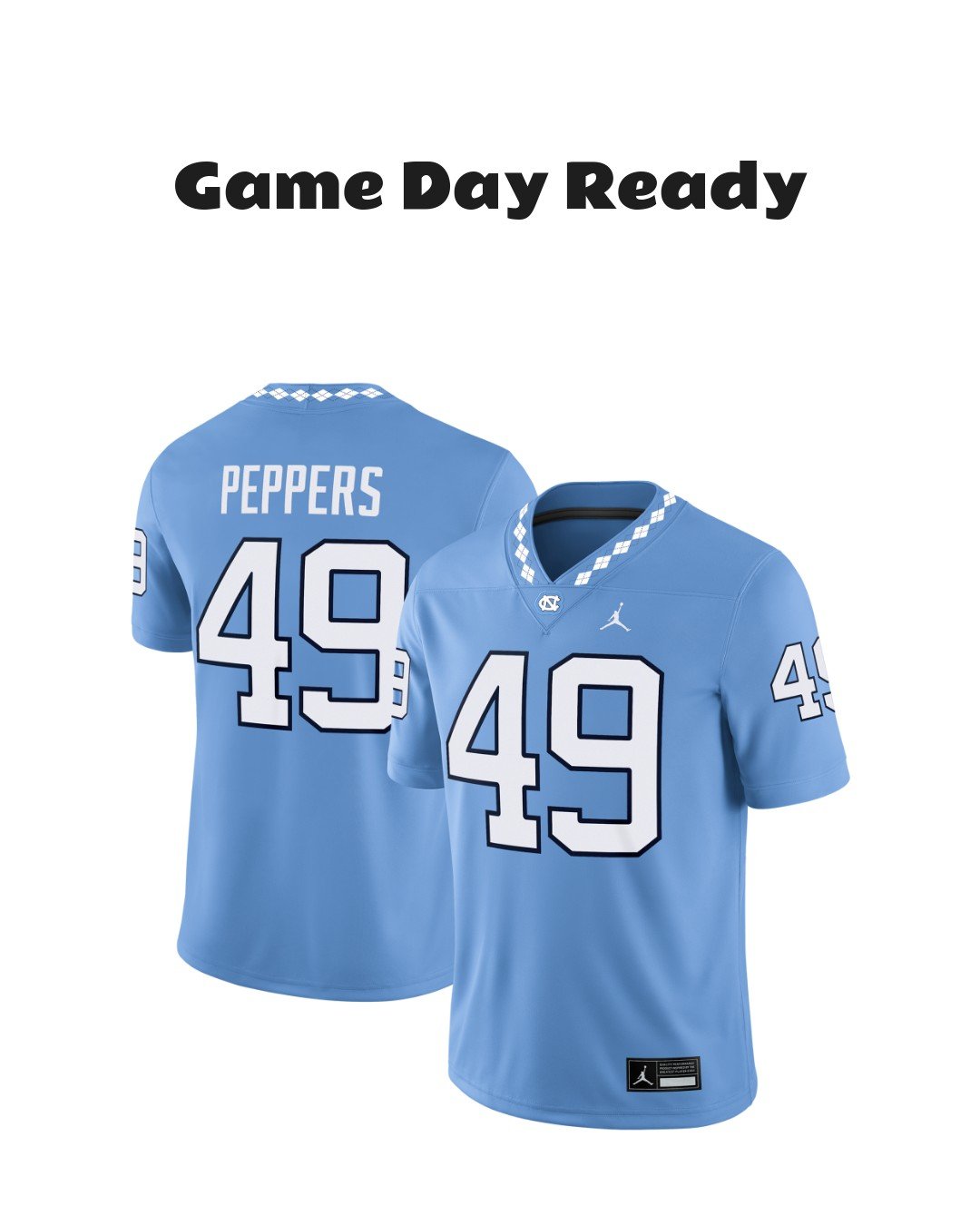 Men's Jordan Brand Julius Peppers North Carolina Tar Heels Alumni Football Game Jersey