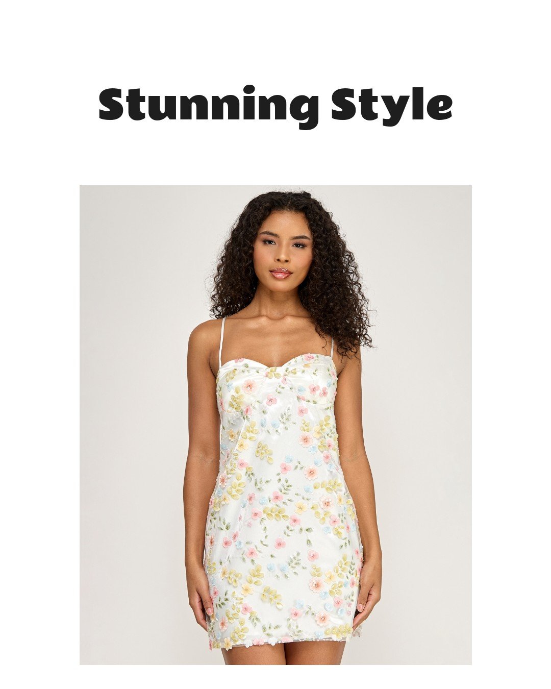 Seni & Cade Juniors' 3D Flowers Sequin Short Dress