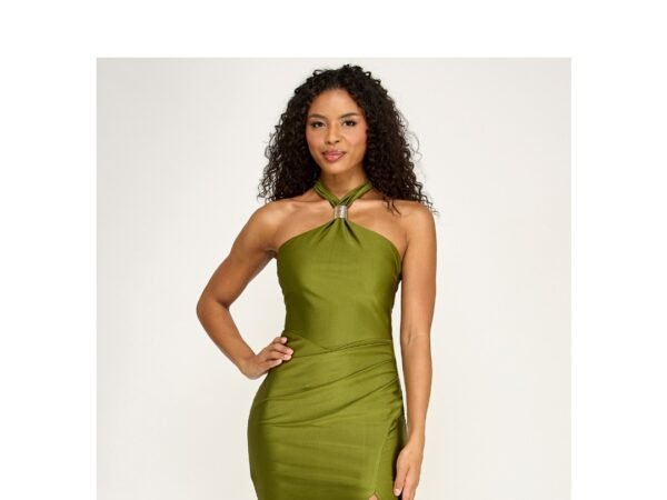 Seni & Cade Juniors' Halter Neck Midi Dress