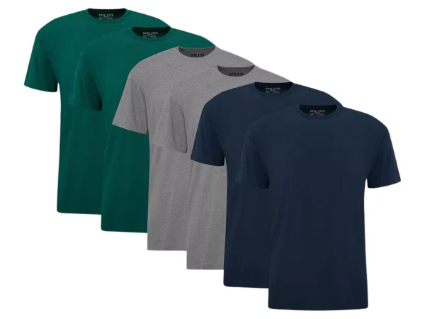 Epic Fits Men's Element Crew Neck T-Shirts, 6-Pack - Multicolor