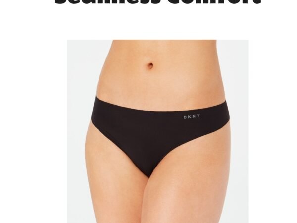 DKNY Litewear Cut Anywear Logo Thong Underwear