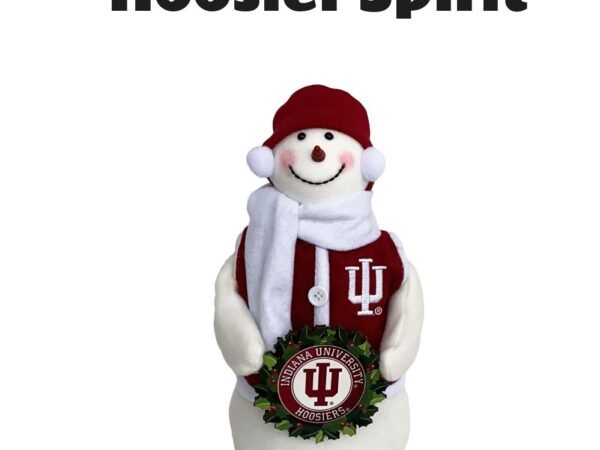 Indiana Hoosiers 12" Snowman