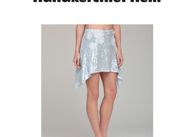 Avec Les Filles Women's Handkerchief Hem Mini Skirt