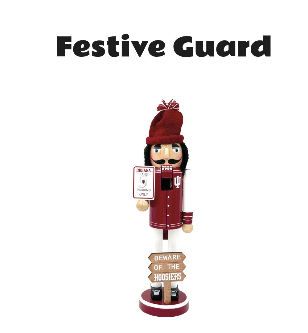 Indiana Hoosiers 12" Beware Nutcracker