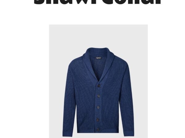 Ribbed Shawl Collar Cardigan