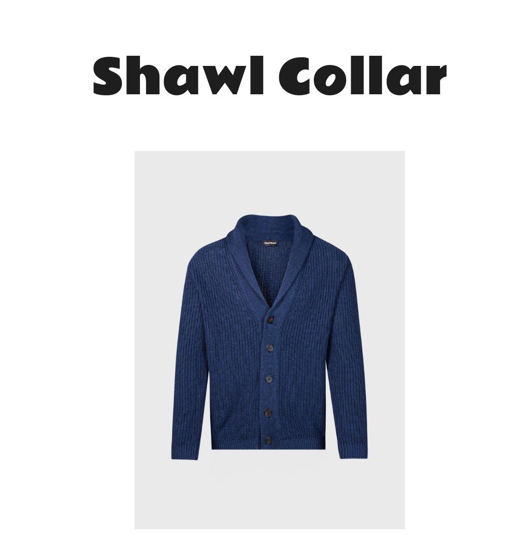 Ribbed Shawl Collar Cardigan