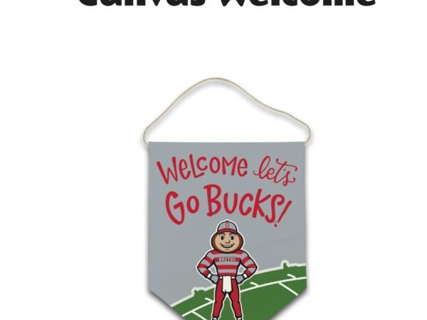 Ohio State Buckeyes Welcome Canvas Hanger