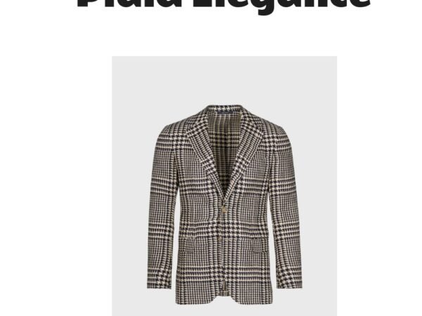 Linen & Silk Plaid Jacket