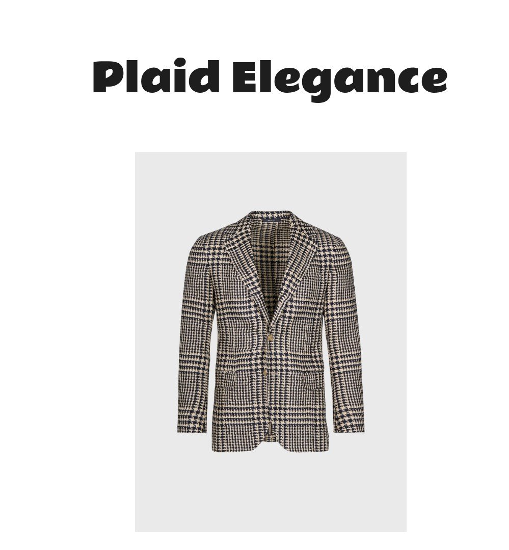 Linen & Silk Plaid Jacket