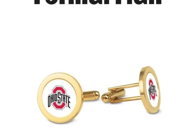 Ohio State Buckeyes Gold Logo Cufflinks