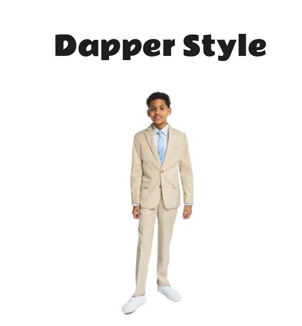 Tommy Hilfiger Boys Long Sleeve Stretch Floral Print Shirt with Modern Fit Jacket and Suit Pants