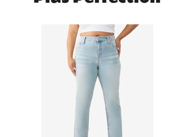 True Religion Billie Mid-Rise Straight Big T Jeans Light Wash
