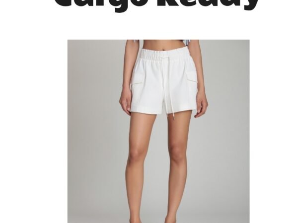Avec Les Filles Women's Mid-Rise Cargo Shorts