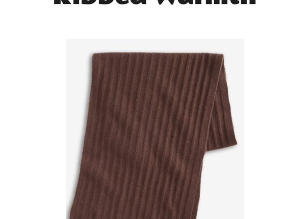 Charter Club Ribbed 100% Cashmere Scarf
