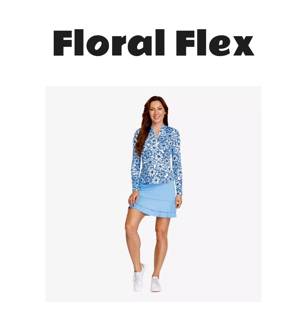 Tail Kalinda Floral Quarter Zip Pullover