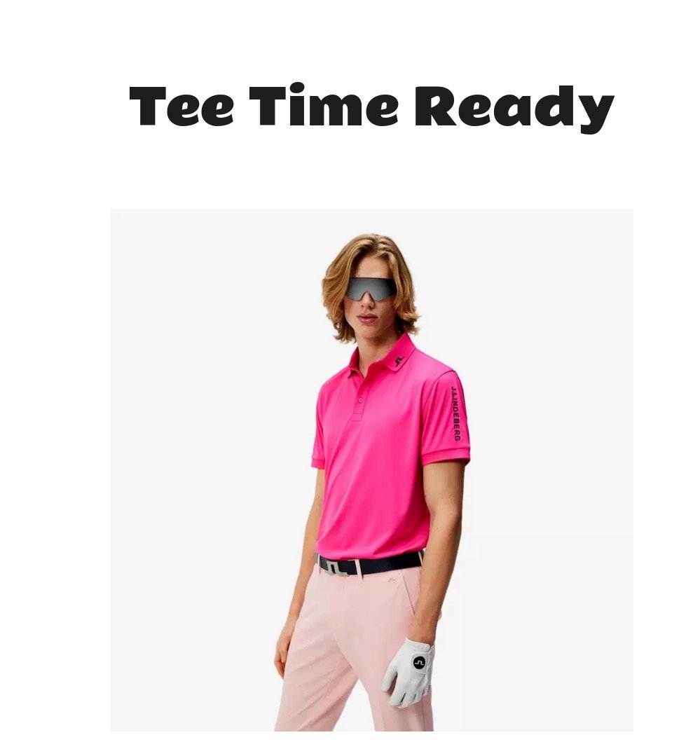 J Lindeberg Tour Tech Golf Polo