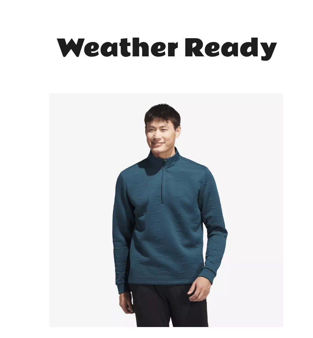 adidas DWR Quarter-Zip Pullover Navy