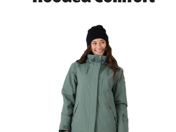 Roxy Women's Billie Hooded Zip-Up Mid-Length Jacket