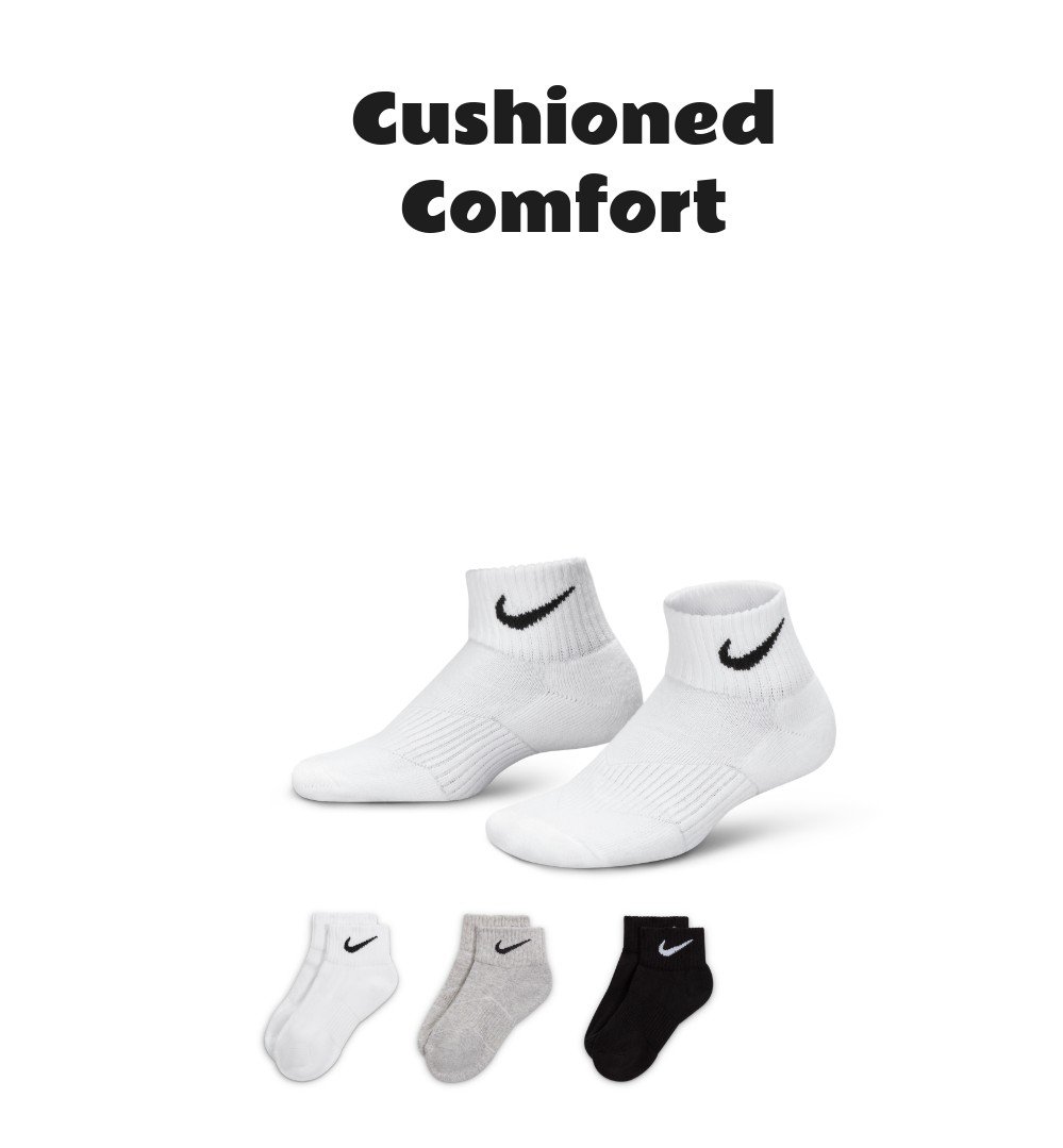 Nike Performance Kids' Cushioned Ankle Socks