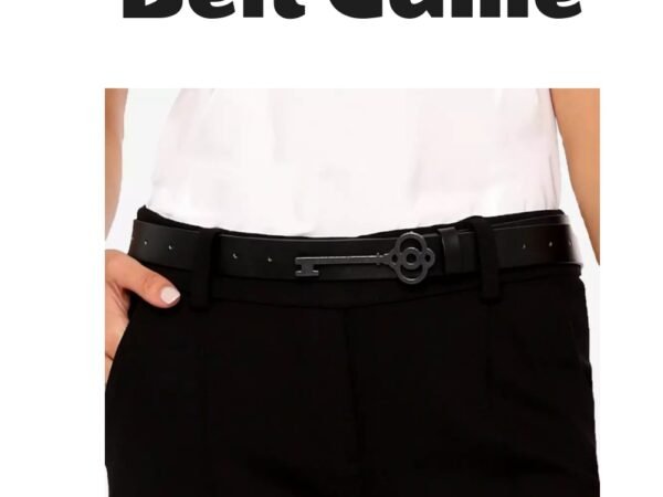 Belyn Key Keystone Leather Belt Black