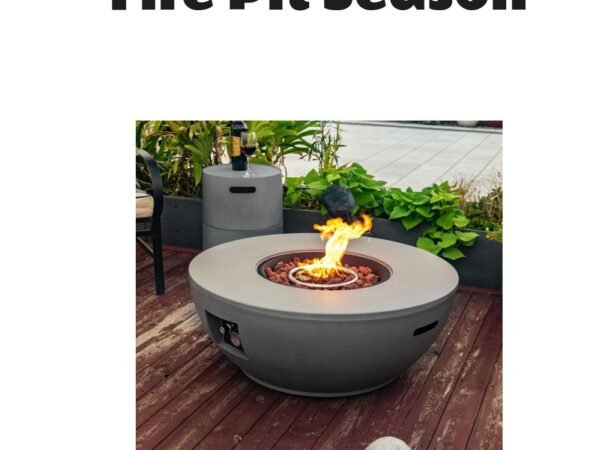 Streamdale Steel Propane Fire Bowl with Tank Holder