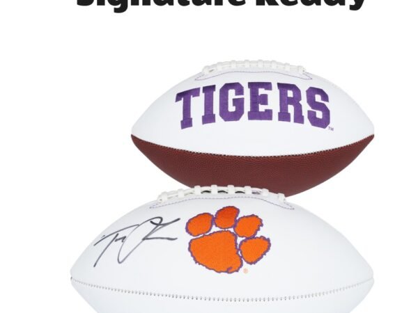 Trevor Lawrence Clemson Tigers Autographed White Panel Football