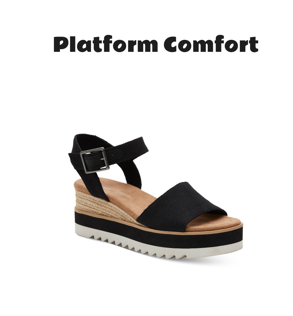 Toms Women's Diana Platform Wedge Sandals